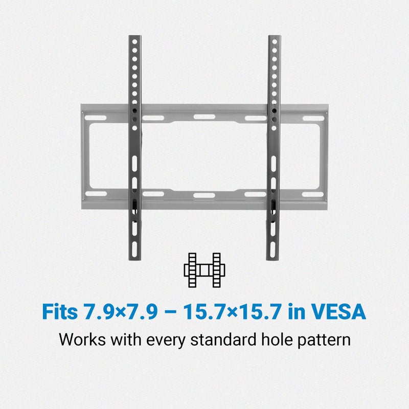 Manhattan TV Wall Mount - Fits Most 32 to 55 Inch LED, LCD, OLED Flat & Curved TVs, Holds up to 88lbs, Max VESA 400x400mm, Low Profile â€“ Lifetime Mfg Warranty - 460934 - Image 4